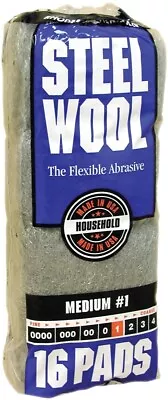 Homax Steel Wool Pads - 16 Per Pack #0000 #000 #00 #0 #1 #2 #3 #4 Grit • $9.48