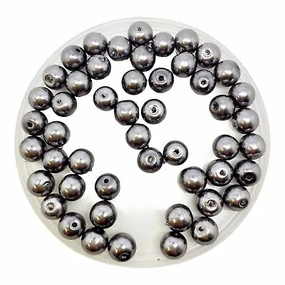 £2.29 • Buy 6mm Glass Faux Pearls - Pack Of 100 Round Pearl Beads, 100+ Colours & Mixes