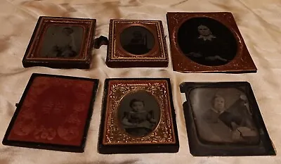 Lot Of Five Antique Ambrotype Daguerreotype Tintype Portraits 1 By J. Stimpson • $175