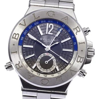 BVLGARI Diagono DG40SGMT GMT Gray Dial Automatic Men's Watch_782533 • $2477.22