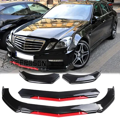 Front Bumper Lip Splitter Parts Accessory For Benz E Class W212 63 AMG E350 E300 • $89.78