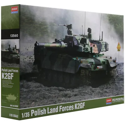 Academy K2GF Tank 1/35 Military Model Kit Polish Land Forces • £38.99