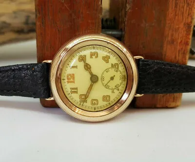 £2859 • Buy Very Rare Solid 9k Gold Eberhard&co., Hermetic Dustproof Manual Wind Watch/h082