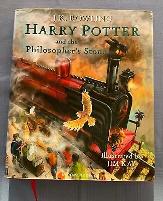 Harry Potter And The Philosopher's Stone By J.K. Rowling - Book Jim Kay Illust. • $15.50