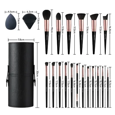 SHEONLY Kabuki Make Up Brushes Eye Shadow Blusher Face Powder Makeup Brush Set • £17.94