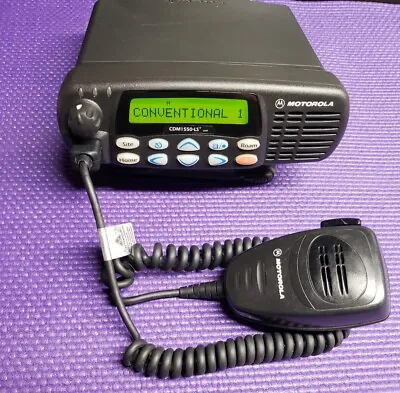 Motorola CDM1550LS+ VHF 136-174MHz 45 Watts 255 Ch. Latest Firmware R05.10.04 • $229.95