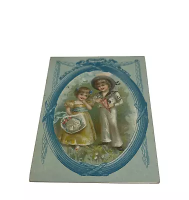 1890's Little Sailor Boy & Girl  C. Manegold Milling Co. Milwaukee Wisconsin • $57.50