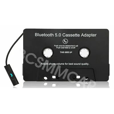 Bluetooth 5.0 Wireless Car Van Cassette Tape Adapter For Apple Iphone Android • £16.08