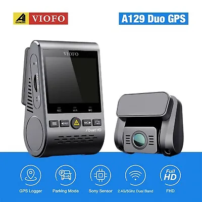$239 • Buy Viofo A129 Duo 2Lens 2 Channel Dash Camera Twin SONY Sensr 5GHz WIFI GPS Dashcam