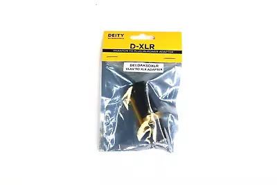 Deity Microphones D-XLR 3.5mm To XLR Adapter With Phantom To Plug-In Power • $14.85