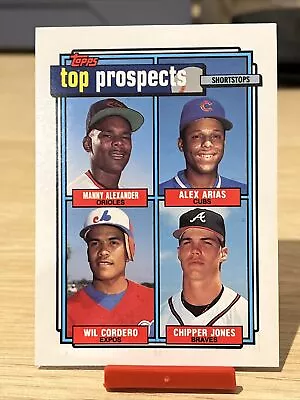 1992 Topps Top Prospects Chipper Jones #551 Atlanta Braves Rookie Card HOF • $2