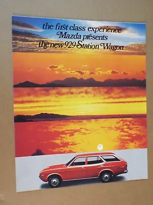 1973 Mazda 929 Station Wagon Original Large Format Foldout Brochure • $16.02