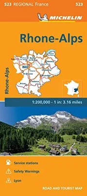 £5.99 • Buy Rhone-Alps - Michelin Regional Map 523: Ma..., Michelin