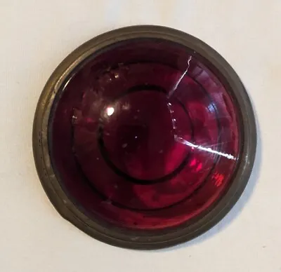 Vintage Original Red Glass JEFFERSON No. 905 LENS Tail Brake Stop Light Mod T • $25