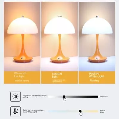 USB Charging LED Table Lamp Mushroom Flower Bud Lamp Bedside Lamp  Night Light • $122.66