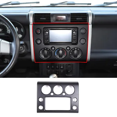 Matte Black Car Center Control Navigation Frame Trim For Toyota FJ Cruiser 07-21 • $38.98