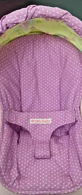 American Girl Purple Yellow Cover For F8994 Bitty Baby Doll Car Seat Carrier • $30