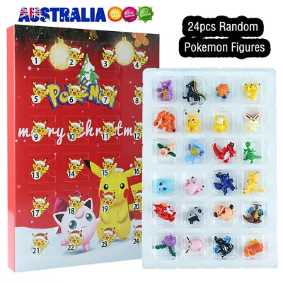 24Pcs Set Pokemon Figure Christmas Advent Calendar Blind Box Kid Toys • $14.99