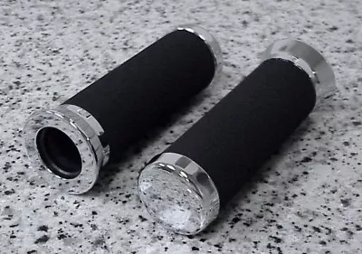 Yamaha VMax V-Max 1200 Virago XV 250 535 750 1100 CHROME FOAM GRIPS • $12.95