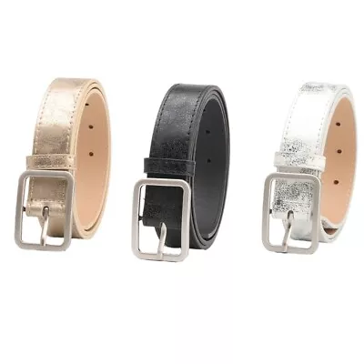 Ladies Adjustable Pin Buckle Waist Belt Harajuku Waist Belt For Dress Jeans Coat • £5.21