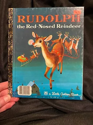 LOT OF 2 VINTAGE LITTLE GOLDEN BOOKS Rudolph Night Before Christmas Story • $0.50