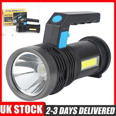 £9.96 • Buy Super Bright LED Flashlight Handheld Rechargeable LED Torch With Handle 4 Modes