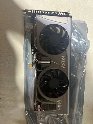 Graphics Card MSI N580GTX Twin Frozr II/OC 1.5GB DDR5 HDMI Mini DVI-I UNTESTED • $40