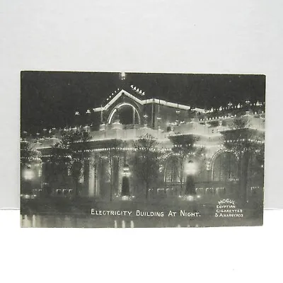 £3.92 • Buy Postcard Vintage Mogul Egyptian Cig Electricity Building Night Advertising 
