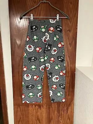 Super Mario Brothers Boys Fleece Pajama Pants Size 10/12 Nintendo • $5