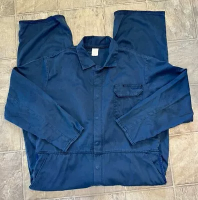 VTG Rubin Brothers Jumpsuit Cotton Twill Flight Suit Union Line Made In USA L • $63