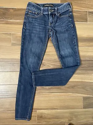 EXPRESS Jeans Low Rise Legging Skinny Jean Dark Wash Size 0R B30 • £9.49