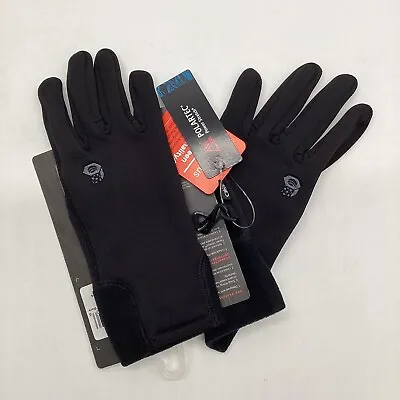 Mountain Hardwear Women's Power Stretch Stimulus Black Gloves - Medium • $23.20
