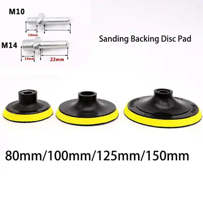 3 -7  Sanding Backing Disc Pad 10/14mm Female Thread Sander Hook&Loop For Ridgid • $9.59