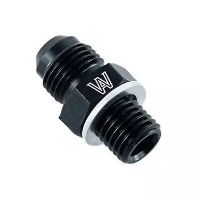 -6AN Fitting Adapter Metric -6 AN M12 X 1.5 Aluminum W/Crush Washer Aluminum • $6.99