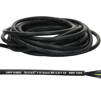 10 Meter Lapp Cable 1120320 OILFLEX CLASSIC 110 Black 0.6/1kV 12G1.5mm2 Line • $70.19