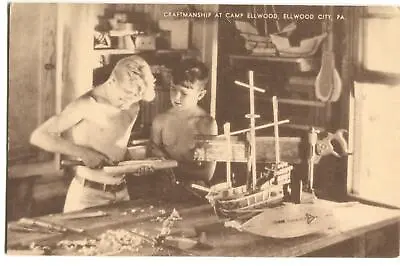 Postcard Craftmanship Camp Ellwood Ellwood City PA  • $17.02