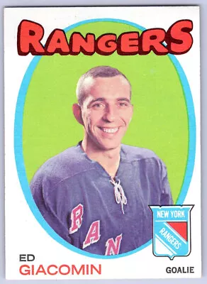 1971-72 Topps Ed Giacomin #90 NR-MT Vintage Hockey Card • $5.85