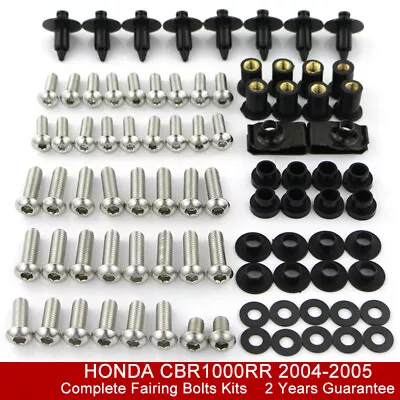 £28.69 • Buy Complete Fairing Bolt Fasteners Kit Body Screw Fit For 2004-2005 Honda CBR1000RR