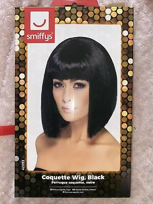 Smiffys Fancy Dress Black Wig Ladies Bob Style  • £2.20