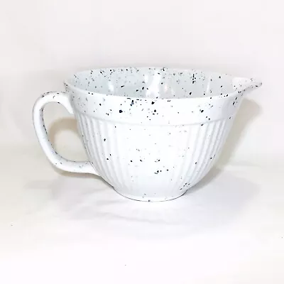 Cynthia Rowley/Shabby Chic Melamine Non Slip Batter Bowl W/Handle Blue Speckled • $28.50