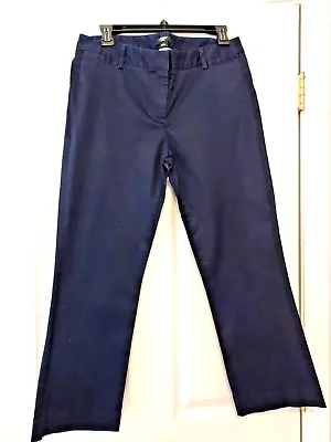 J. Crew Stretch Navy City Fit Pants Cropped Size 6 NWOT • $14