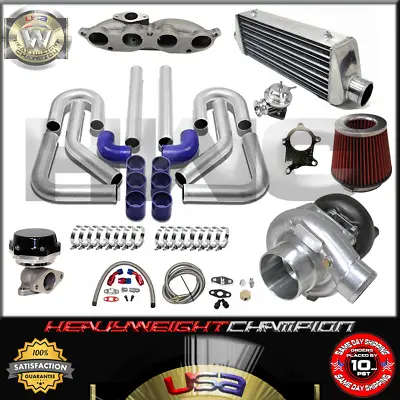 Turbo Kit T3/T4 06-11 CIVic Si K20Z3 FG2 Accord TSX CRV FMIC WG BOV Manifold BL • $683.50