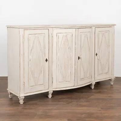 White Painted Swedish Sideboard Buffet Circa 1880 • $6000