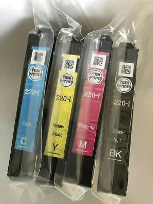 Epson 220 Initial Ink Set 4 Color OEM NEW Sealed 220i T220 Genuine Wf2630 2630 • $15.58