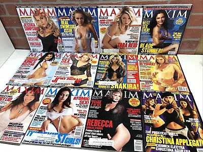 Complete Maxim Magazine Lot 12 Issues 49-60 Women Sex Sports 2002 Beyonce Mila • $17.59