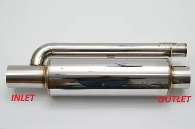 1320 Ultra Quiet QW Resonator Muffler Stainless Steel Universal 4  Inlet & Out • $125