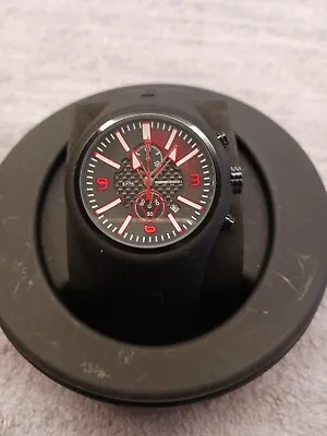 NWOT Momo Design Men's MD1009BK-06BKWT  Mirage  Black Chronograph Watch • $199.98