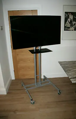 £39.99 • Buy Industrial Style Freestanding Mobile Tall TV Stand On Castors For 32 -70  TV`s
