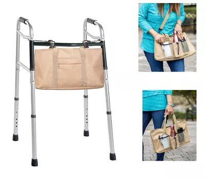 Walker Bag-Tote Bag For Folding Walkers Rollators And Scooters W/ Cooler • $25.99