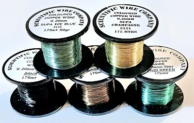 5x Beading Wire 0.2mm Mixed Colours Bundle Job Lot Jewellery Making Craft 4 • £15.99